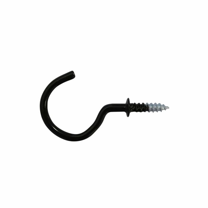 Everhang 21mm Black Cup Hook - 10 Pack