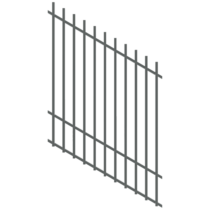 ProtectorAl 350 - 1200 x 1500mm Monument Raked Up to 15º Batten Pool Fence Panel