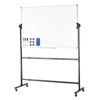 VEVOR Rolling Whiteboard Double-Sided Magnetic Mobile 360°Reversible Adjustable Height for Office School