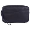 Pierre Cardin Mens Leather Organizer Bag Toiletry Case  Navy