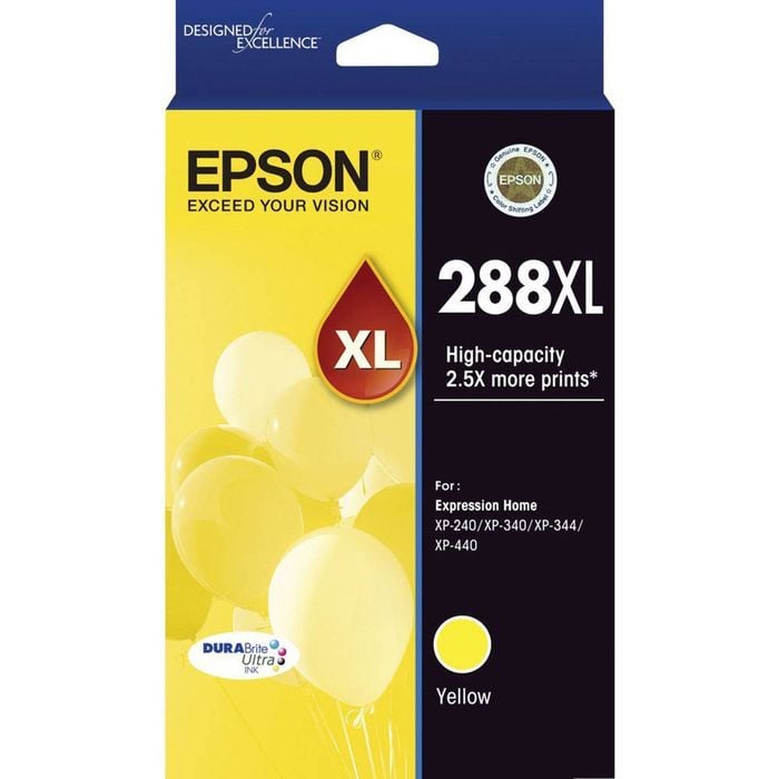Epson GENUINE Epson 288XL Yellow Ink Cartridge XP-240 XP-340 XP-344 XP-440 T306492