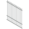 ProtectorAl 0350-1200W x 1500H Monument Spear Top Pool Fence Panel Raked 16-30º