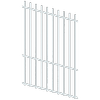 ProtectorAl 350 - 1200 x 1800mm Pearl White Raked Up to 15º Batten Pool Fence Panel