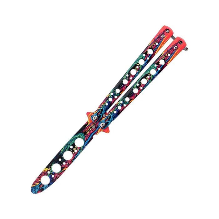 Four-hole Butterfly Practice Knife