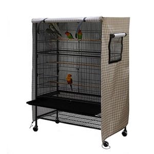 Catzon Waterproof Bird Cage Cover Washable Blackout Drape Universal-plaid