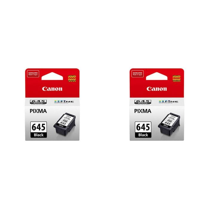 2PK Canon Pixma PG645 Ink Cartridge 180 Page Yield - Black