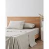Onkaparinga 300TC Hepburn 100% Cotton Percale Sheet Set Linen Beige Queen