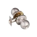 Schlage Satin Stainless Steel Regent Series Denver Privacy Knobset