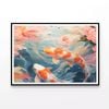 Painting Of a Group of Fishes  Print 100% Australian Made 90x60cm  (Poster)
