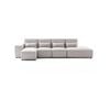 Foret 5 Seater Sofa Modular Corner Lounge Couch Fabric Right Chaise Beige