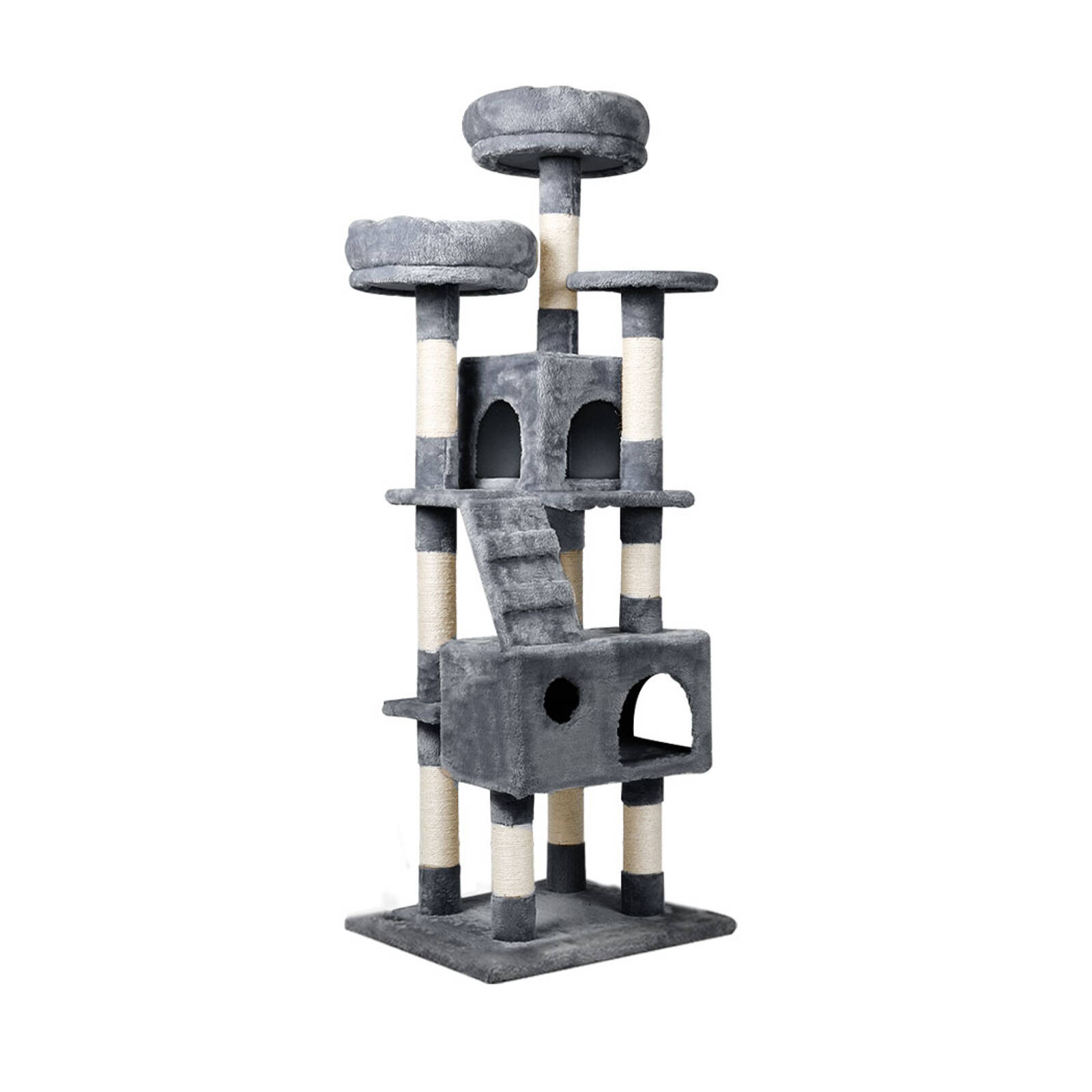 Pawz Cat Tree Scratching Post for Large Cats Grey 35x40x141 cm Bunnings Australia