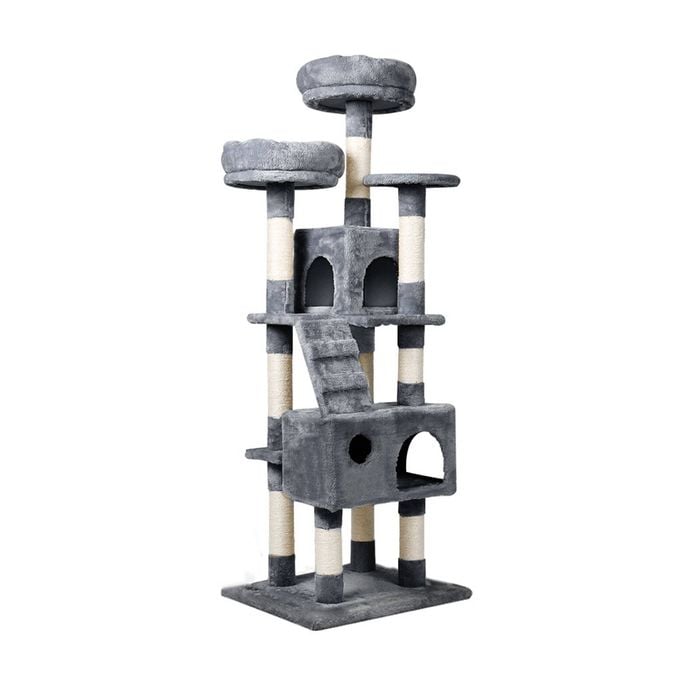 Pawz Cat Tree 141CM Large Cat Scratching Post Grey