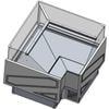 Tecnodom By Fhe Series Mr Corner Deli Display W/ Storage & Castors  - Deli Display Fridges (tdmr-e)