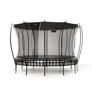 VULY Thunder 2 Extra Large 15ft Springless Trampoline with Enclosure - Round Kids Trampolines Bundle With Shade Cover