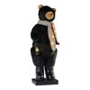 Christabelle Large 1.1m Musical Animated LED Black Christmas Bear Decoration Ornament