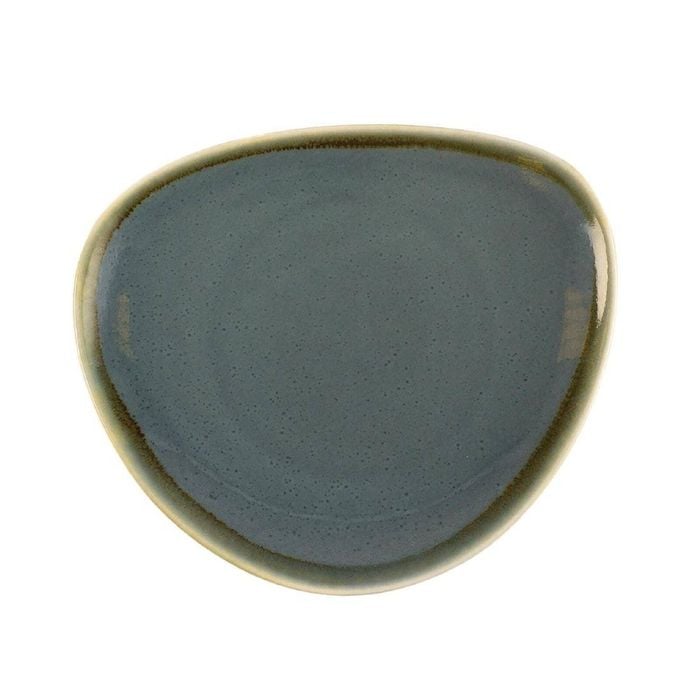 Olympia Kiln Triangular Plate Ocean 165mm 6 Pack Commercial Tableware