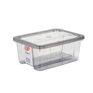 Ezy Storage 8L Grey Storage Tub