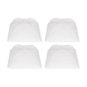 4PK Culinary Kitchen Umbrella Mesh Cover Food Protector Lid 60cm Clear