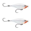 2x Rapala 8cm X Rap Twitchin' Mullet Slow Sink Glidebait Fish Lure -Glass Ghost