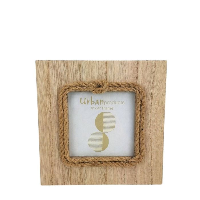Urban Kiana Wooden 4x4" Photo Frame Home Decor Display - Natural