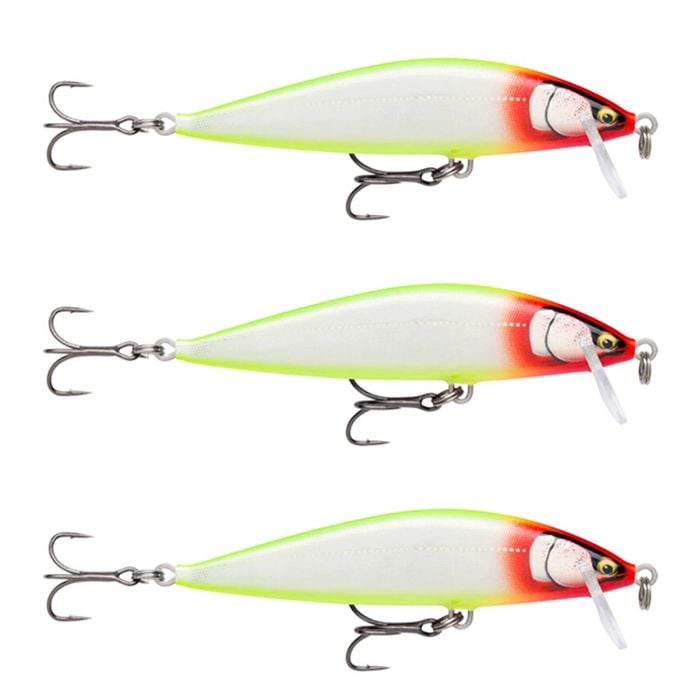 3x Rapala 9.5cm Countdown Sinking Hardbody Balsa Fishing Lures - Gilded Clown