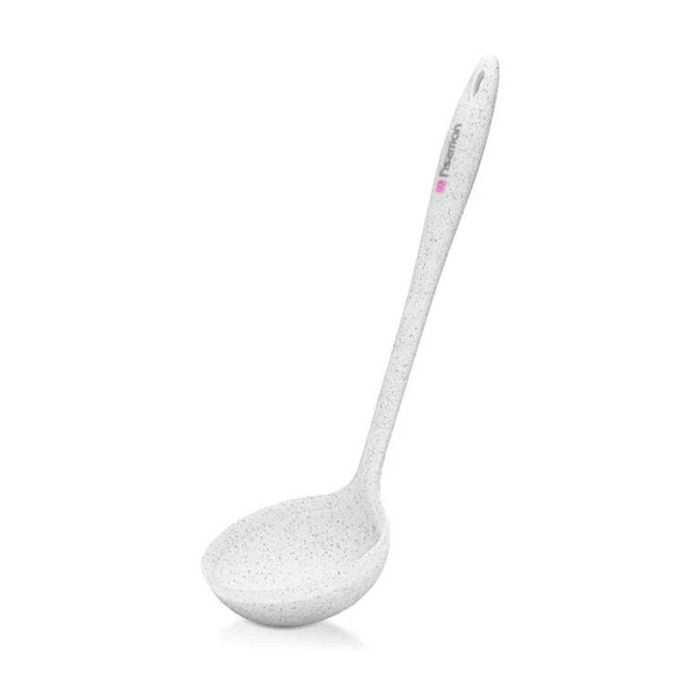 Fissman Silicone Soup Ladle BIANCA Series Heat Resistant White 32cm