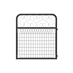 RapidFence 900 x 1000 x 32mm Black Heritage Entry Gate 