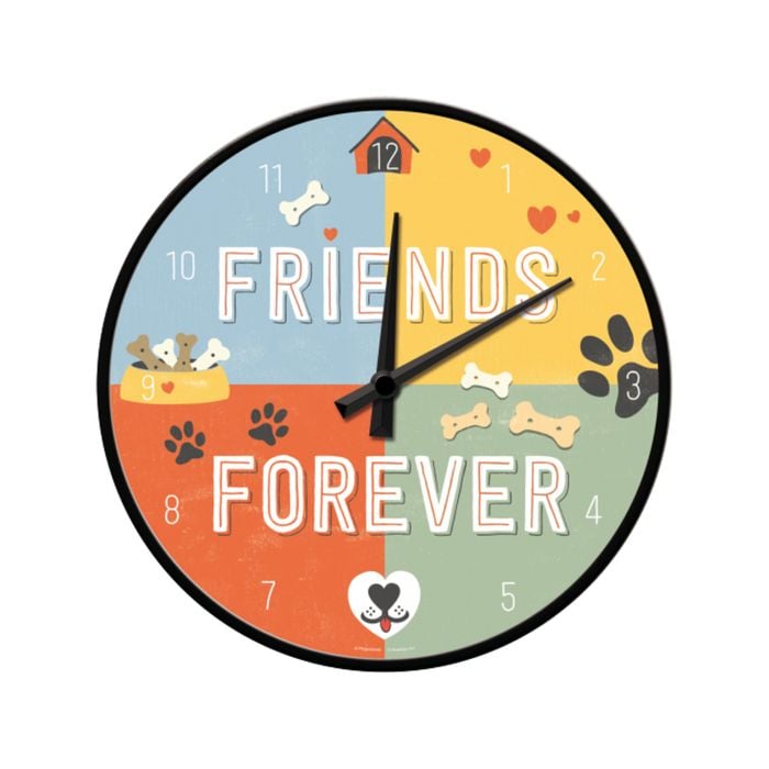 Nostalgic-Art Wall Clock Friends Forever