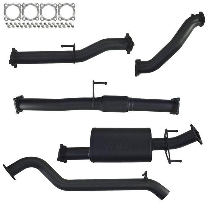 Ignite Exhausts Turbo Back For Toyota Hilux 3l D4d 3" No Cat With Muffler 409 Stainless Steel