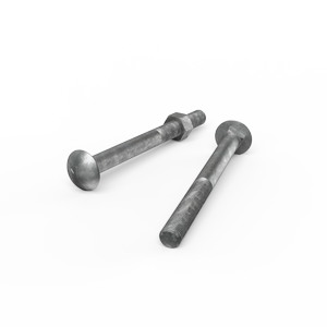 ZENITH M16 x 180mm Hot Dip Galvanised Cup Head Bolts & Nuts - Each