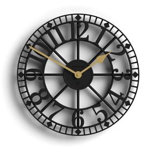 Newgate Warehouse Wall Clock-black