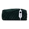Dreamaker Emmett Premium Textured Faux Fur Electric Heated Throw Blanket Deep Teal 130x160cm | Overheat Protection & Washable