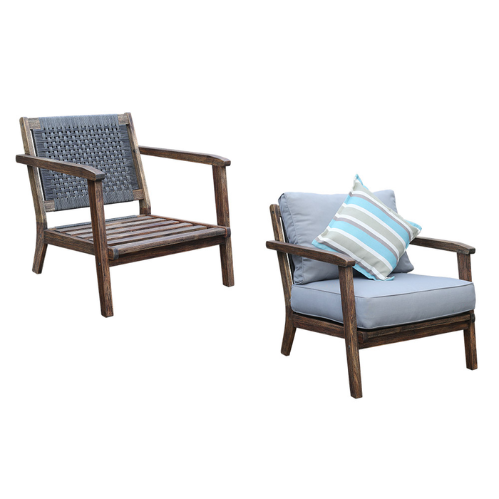 QFurniture The Saigon Armchair Set Natural