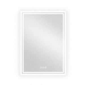 Oakory 70x90cm Rectangular Led Bathroom Mirror Backlit Dimmable 3-colour Light Anti-fog Touch Control