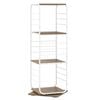 Costway Rotating Bookshelf Bookcase Storage Shelf Display Rack Natural