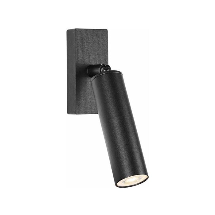 Brilliant Black Artisan Architectural Adjustable Wall Light