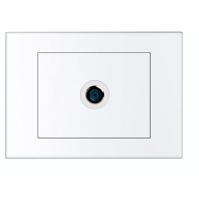 HPM VIVO 1 Gang TV Foxtel Outlet - White