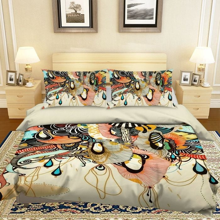 3D Green Gem 154 Bed Pillowcases Quilt Queen Size