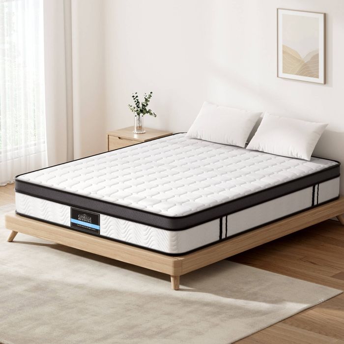 Giselle Double Euro Top Cool Gel Foam Knitted fabric 25cm Mattress Pocket spring