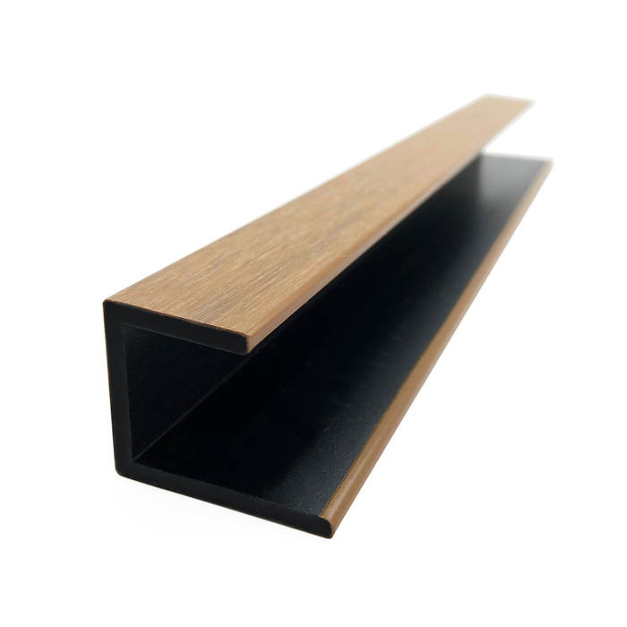 33 x 27mm 2.7m U Edge Trim Tasmanian Oak Composite