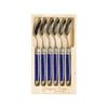 Laguiole Jean Neron 6pc. Soup/dessert Spoon Set - French Blue