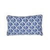 Maine & Crawford Holmes 50x30cm Reverse Print Cotton Cushion - Blue