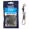 Jarvis Walker Snap Fishing Swivels  - Black