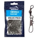 Jarvis Walker Snap Fishing Swivels  - Black