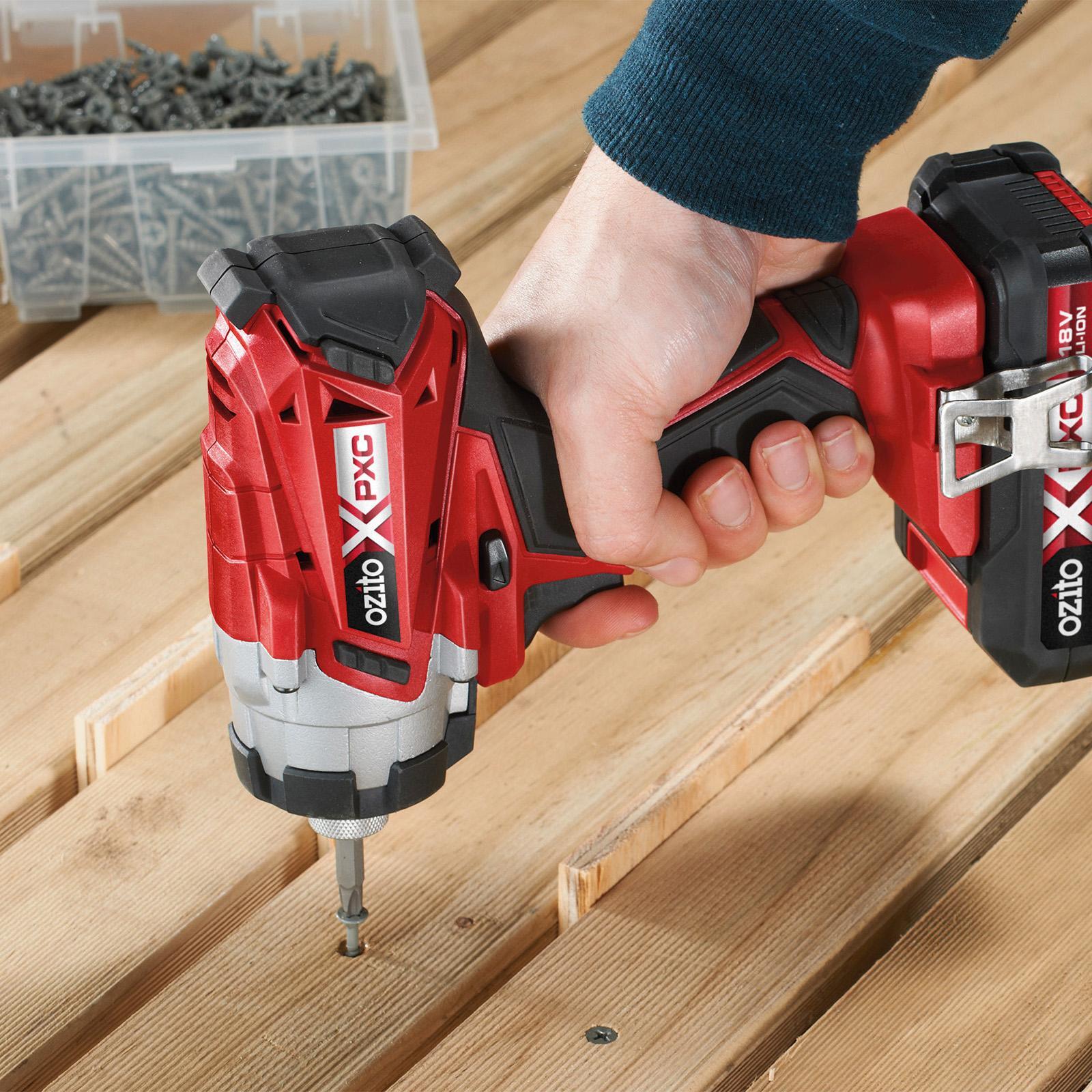 Ozito PXC 18V Cordless Drill and Impact Driver PX2PAK 500 Kit Bunnings Australia
