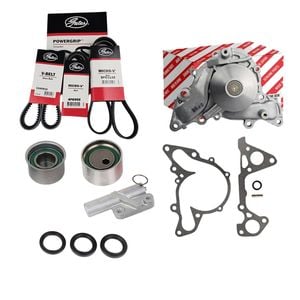Timing Belt Kit+HAT+WP+Drive Belts For Mitsubishi Triton MK 6G72 3.0L V6