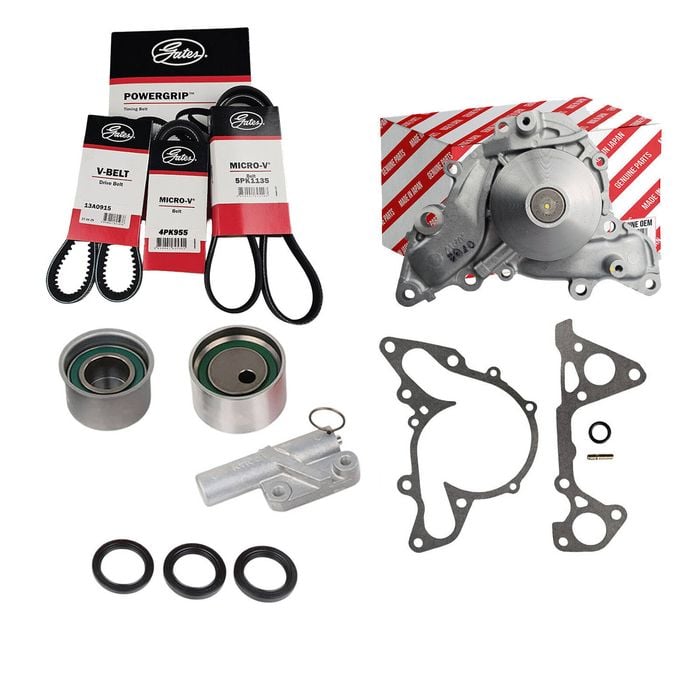 Timing Belt Kit+HAT+WP+Drive Belts For Mitsubishi Triton MK 6G72 3.0L V6
