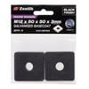 Zenith M12 x 50 x 50 x 3mm Black Square Washer - 4 Pack