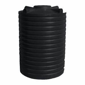 Clark Tanks 3000L Round Poly Water Tank - Charcoal
