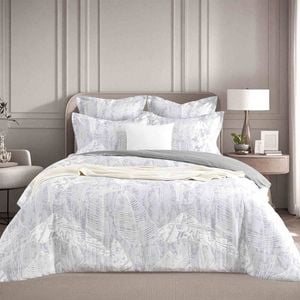 Renee Taylor Grove Jacquard European Square Pillowcase 65x65cm Charcoal